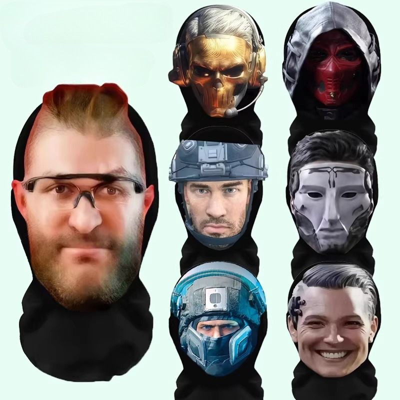 Party Games Stream - Ademende en wasbare mesh-hoofddeksels voor cosplay
