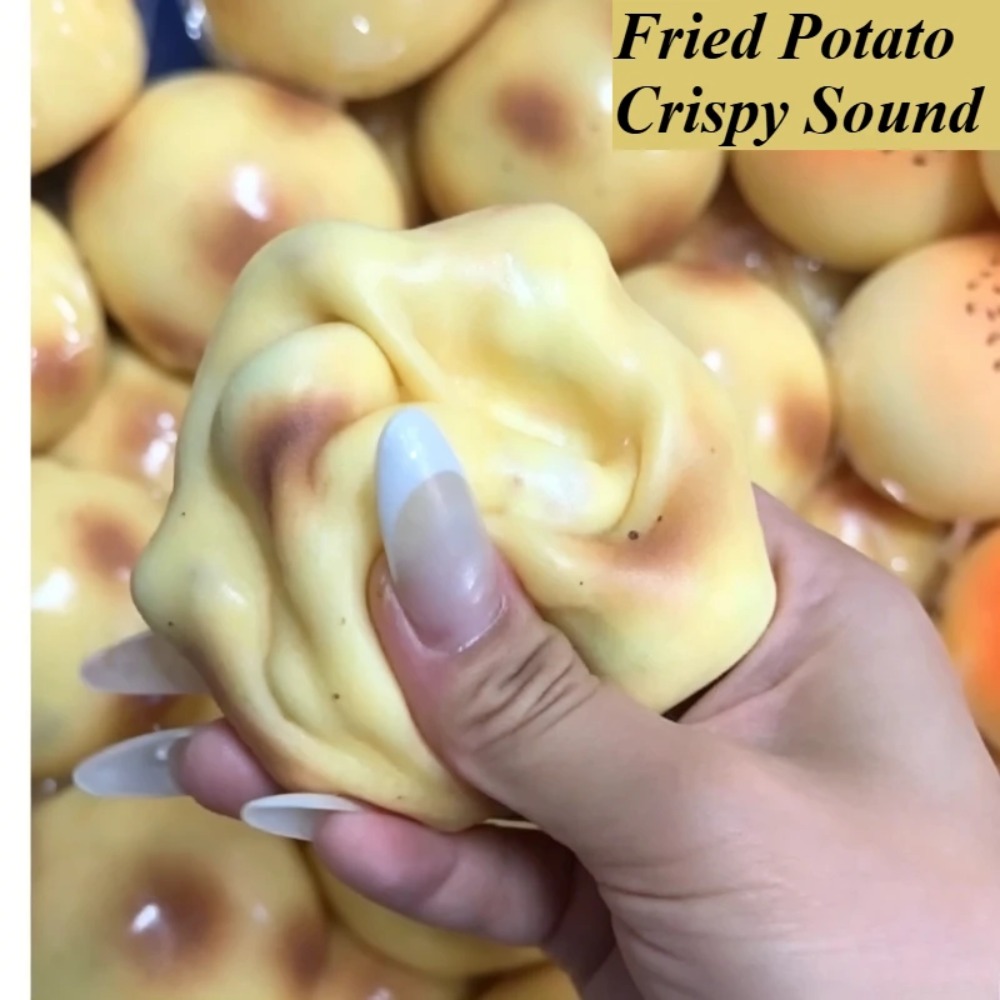 Party Games For Adults - Gefrituurde Aardappelvormige Squishy Speelgoed Knapperig Geluid