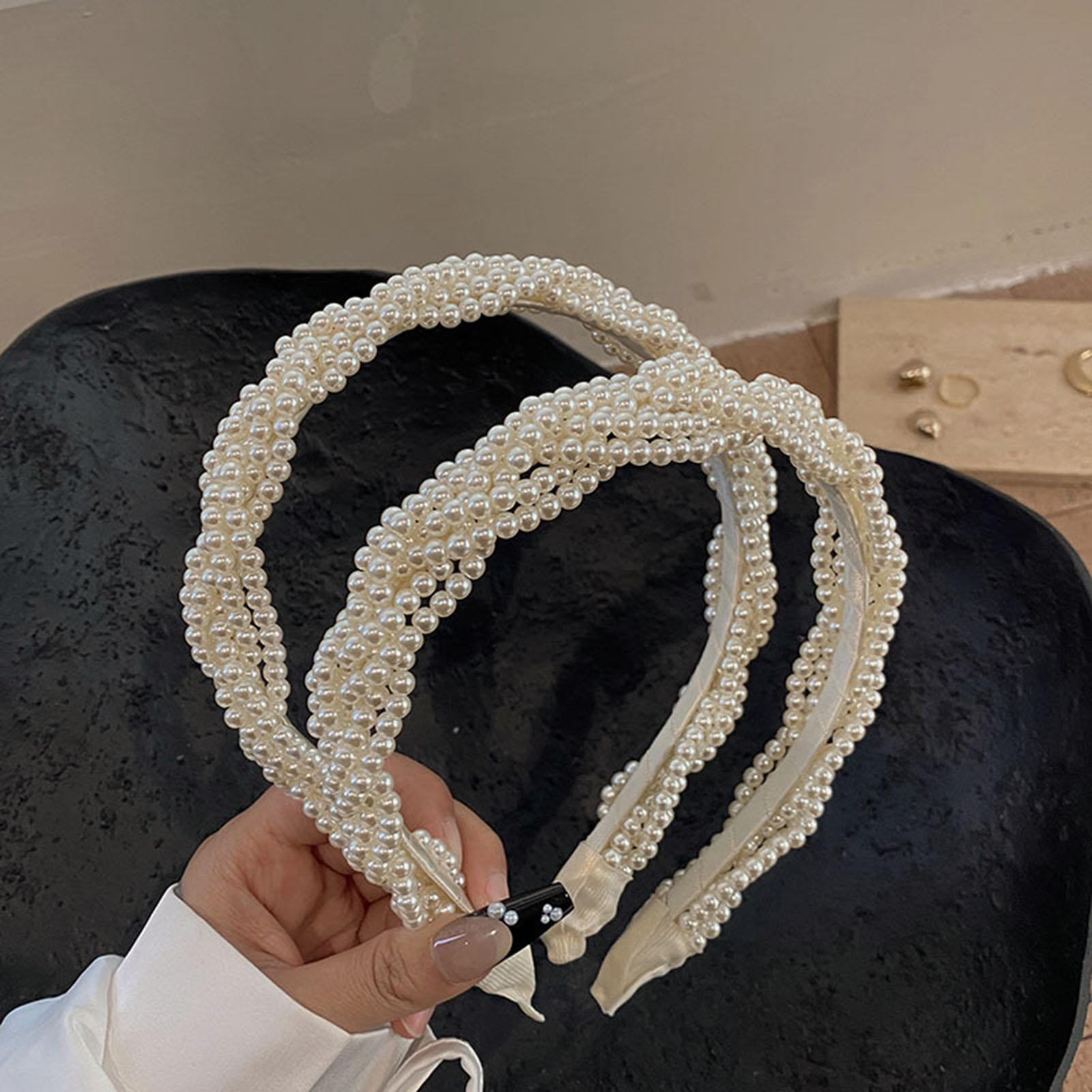 Ring Toss Outdoor - Elegante Parel Hoofdband voor Vrouwen Haaraccessoires