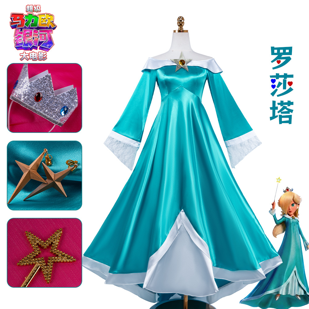 Party Games Kids - Rosalina Prinsessen Cosplay Kostuum Anime Rollenspel