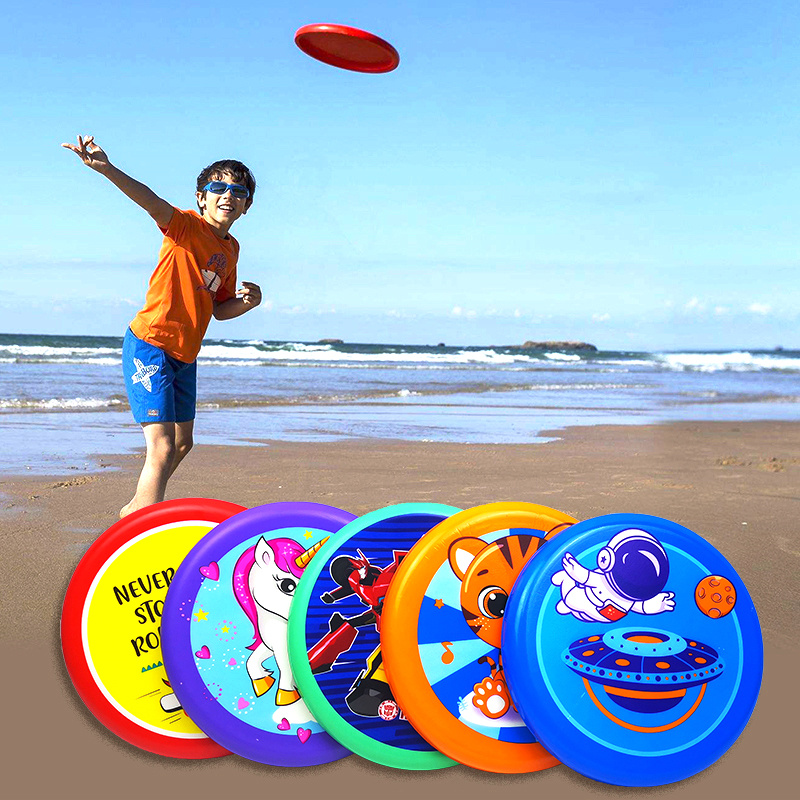 Frisbee Freestyle Disc - Kinderen Zachte Veiligheidsvliegende Schijf Cartoon Print
