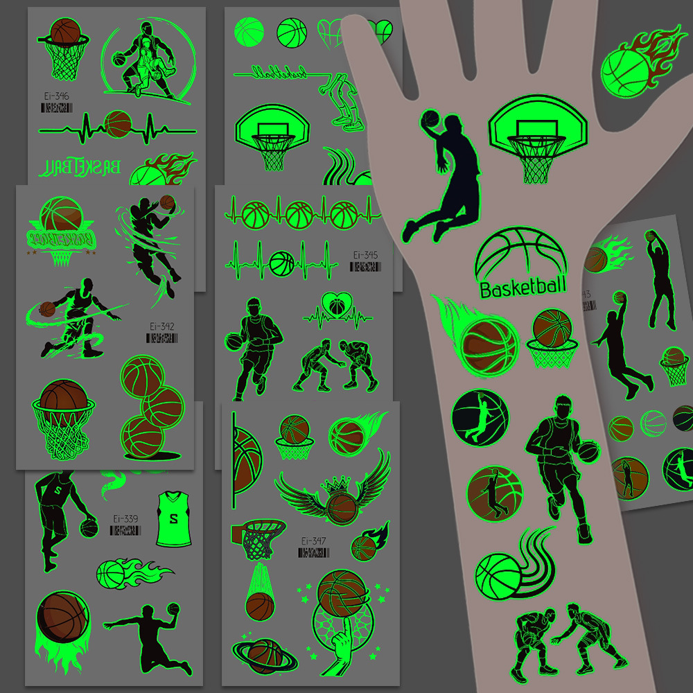 Party Games Easter For Kids - 10 vellen sportbasketbal thema lichtgevende tijdelijke