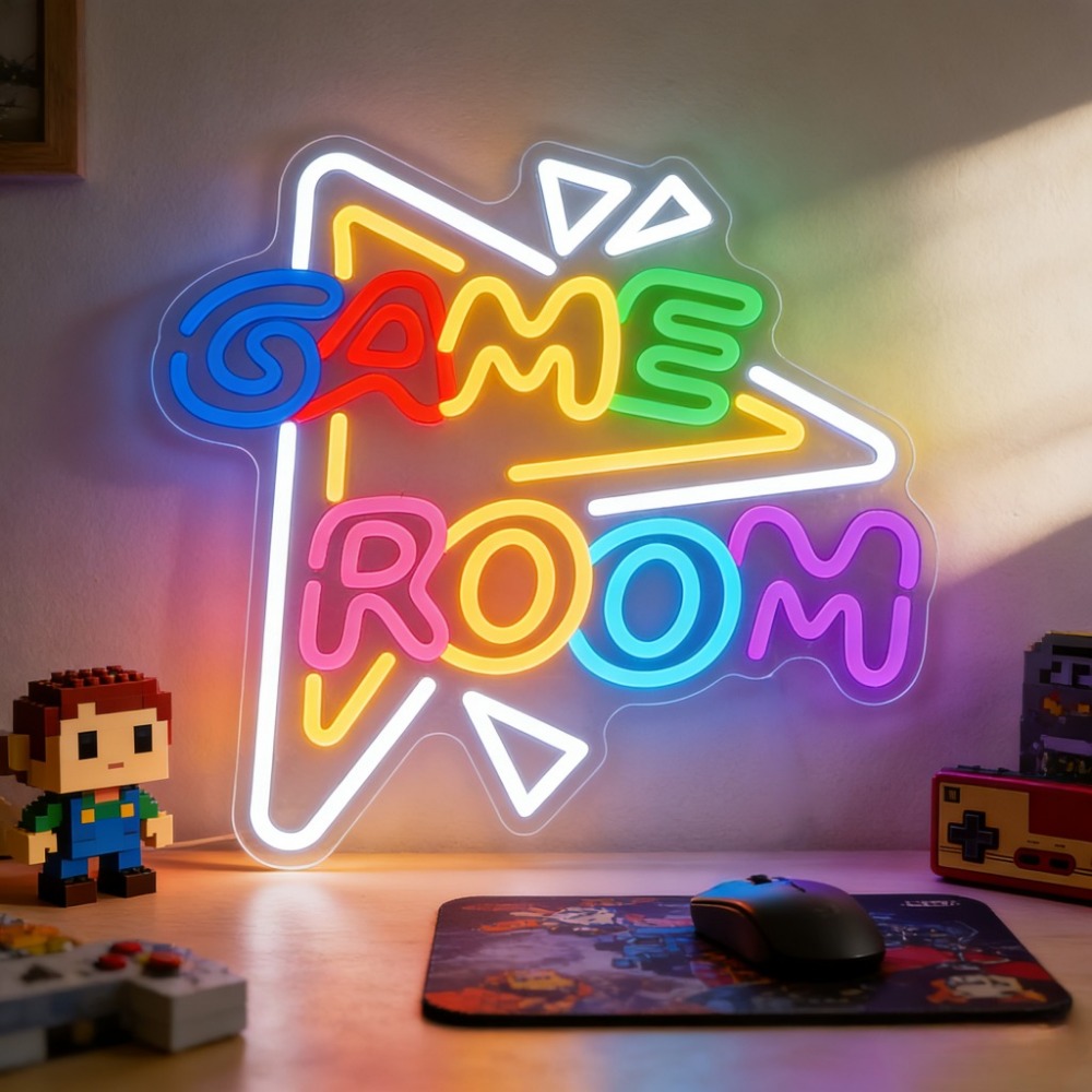 Party Games Stream - LED Neonbord voor game room, dimbaar,
