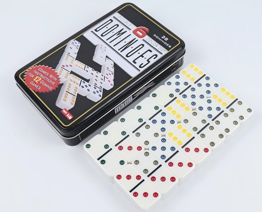 Party Games Box - ElegantMahj Dubbele Zes Domino Set voor