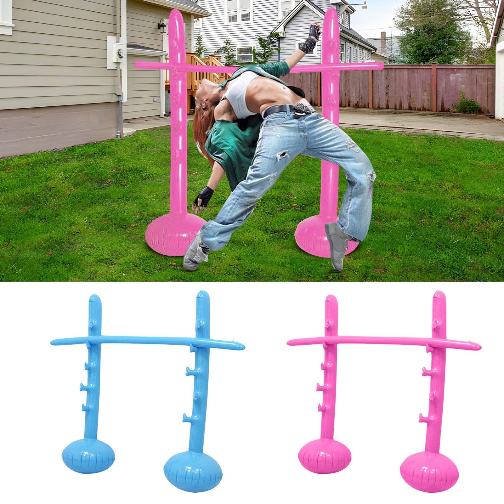 Limbo Game Set - 130CM Opblaasbaar Limbo-spelset met 2 palen