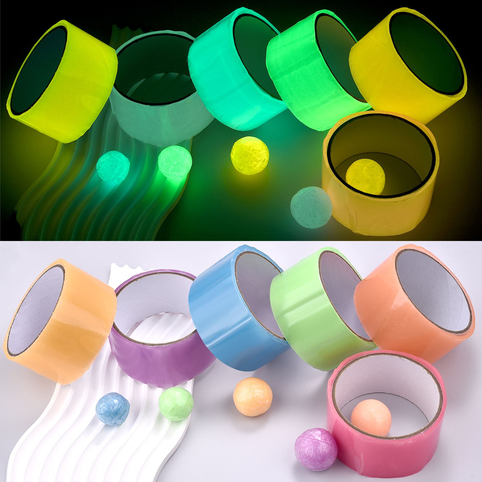 Party Games Adults Funny - 10M/Roll Sticky Ball Tapes Lichtgevende DIY