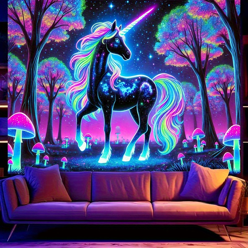 Party Games Mystery - Levendige, lichtgevende polyester wanddecoratie met mysterieus