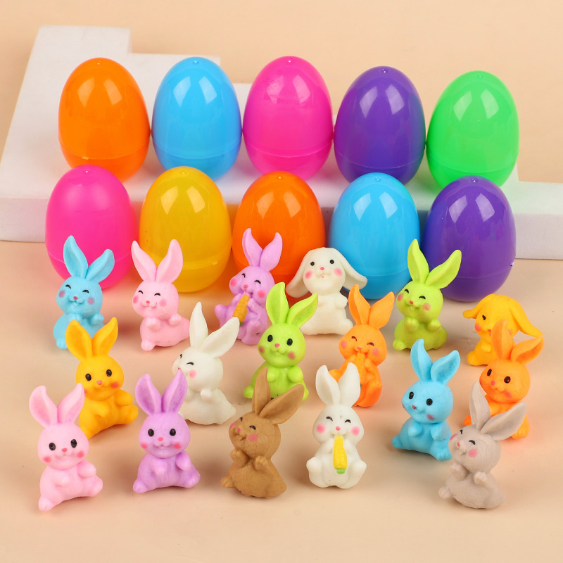 24 stuks paaseieren met konijn - Party Games Easter For Kids recensie en prijs