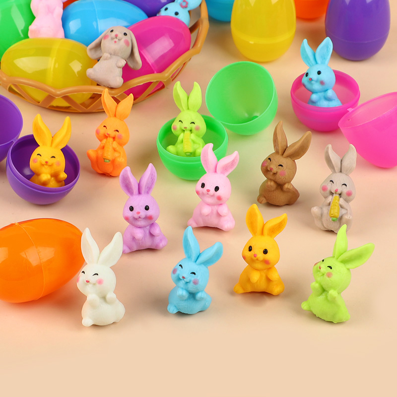 24 stuks paaseieren met konijn - Party Games Easter For Kids recensie en prijs