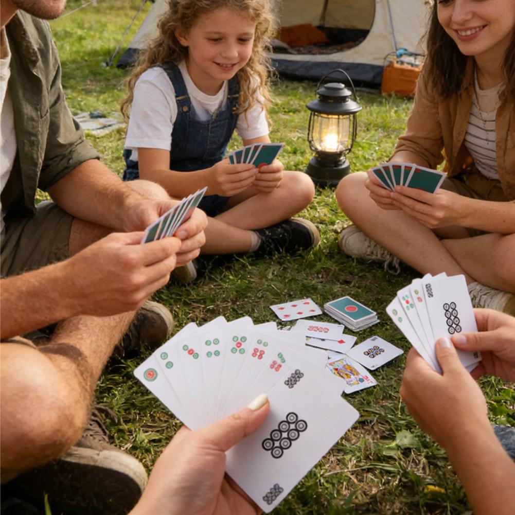 144 kaarten Mahjong-set met 2  - Party Games At Home recensie en prijs