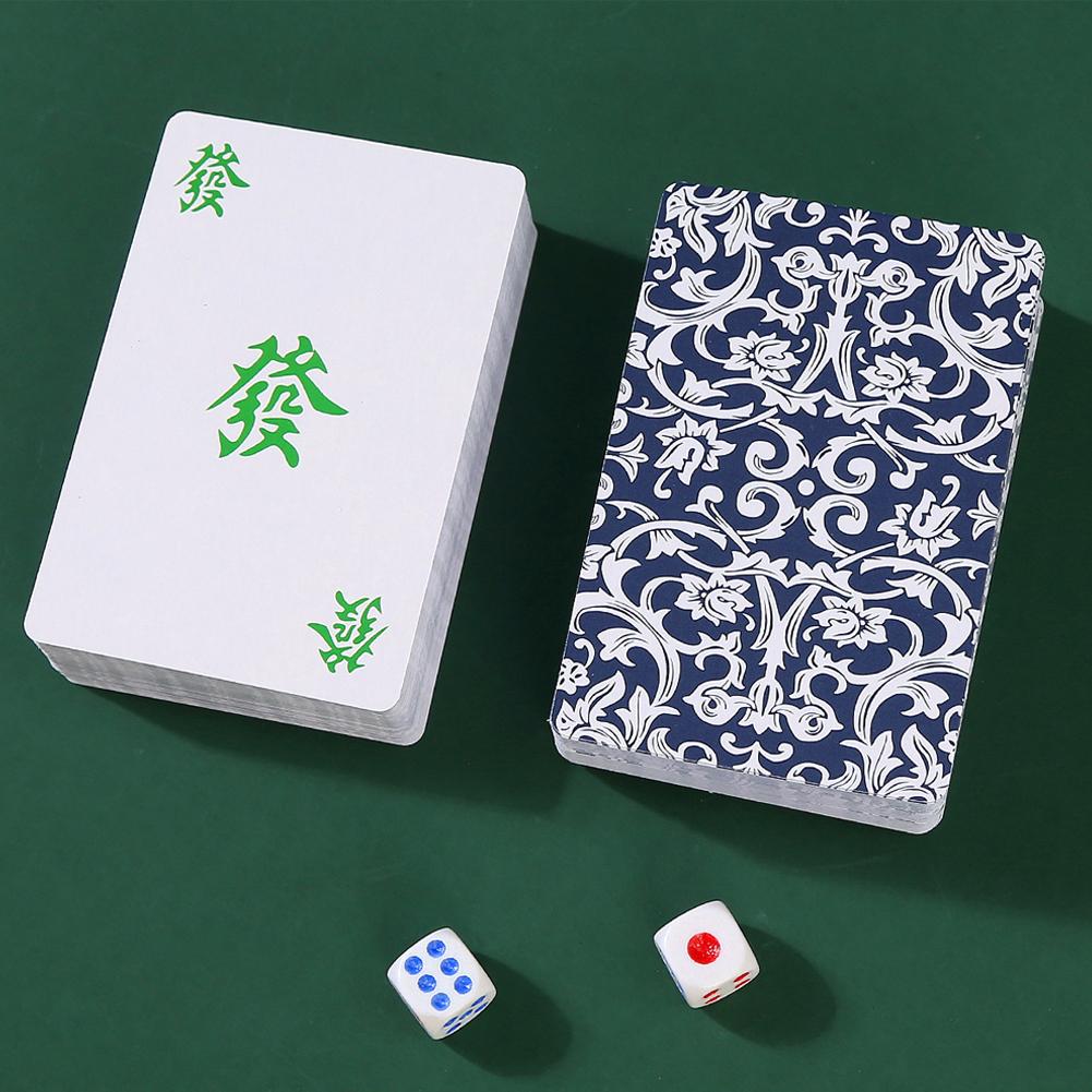 144 kaarten Mahjong-set met 2  - Party Games At Home recensie en prijs