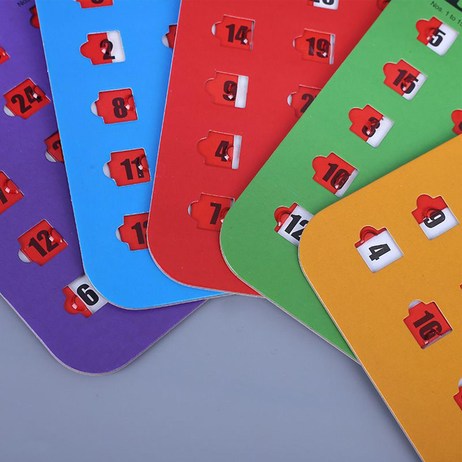5 stuks schuifbare bingokaarte - Party Games At Home recensie en prijs
