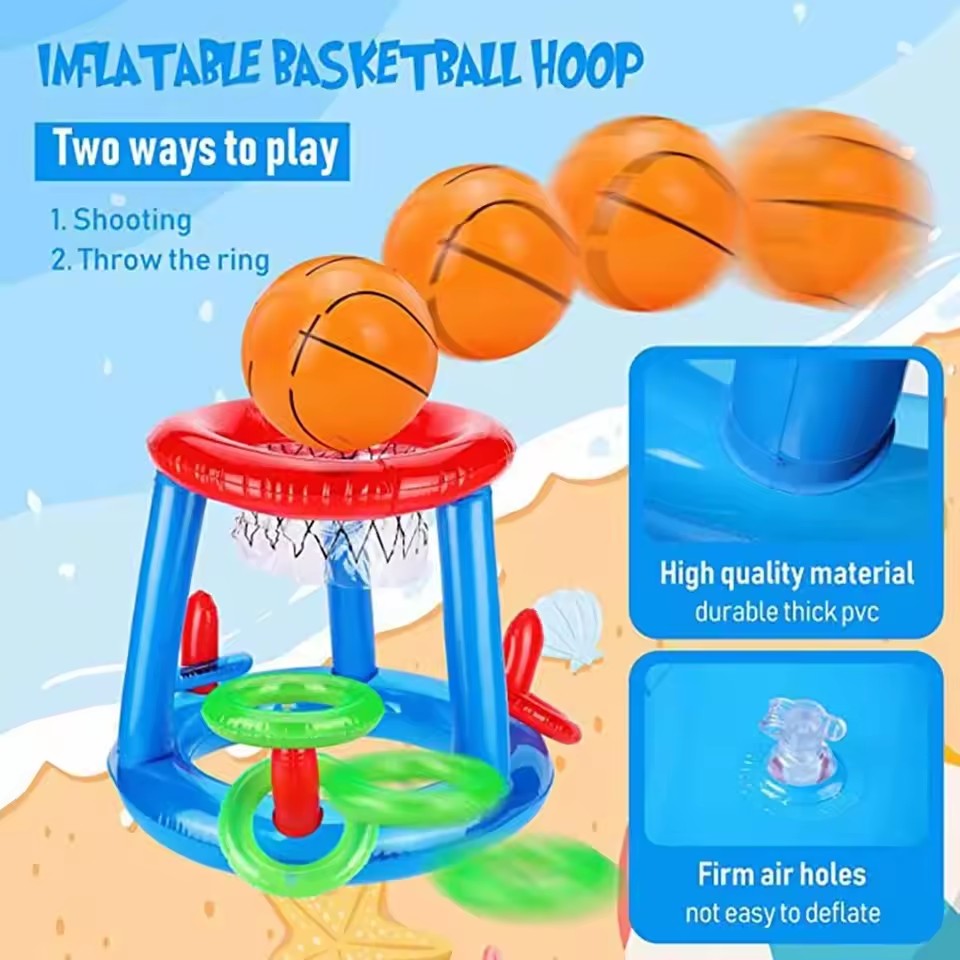 Opblaasbaar drijvend basketbal - Ring Toss Outdoor recensie en prijs