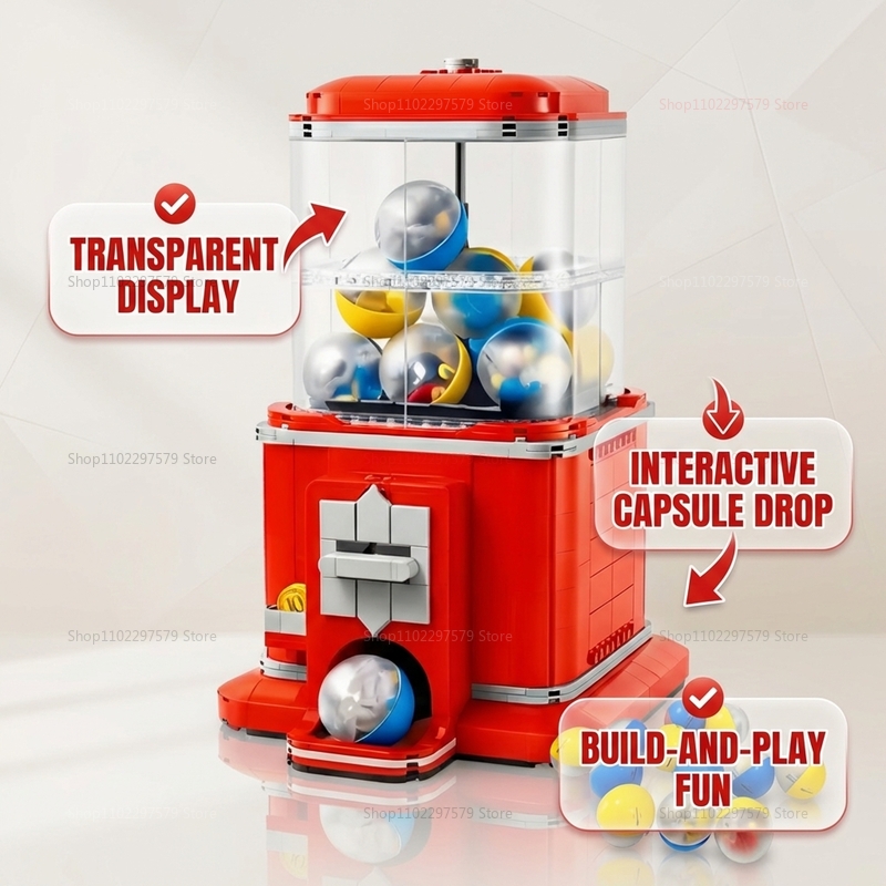 1343 PCS Vending Machine Bouws - Party Games Easter For Kids recensie en prijs