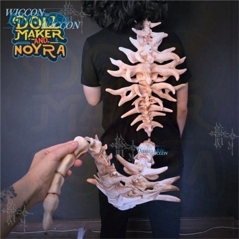 Bone Demon Back Spine Prop Gea - Party Games Stream recensie en prijs