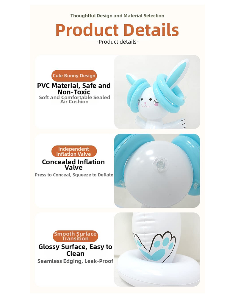 Paas-opblaasbare konijnen ring - Party Games Easter For Kids recensie en prijs