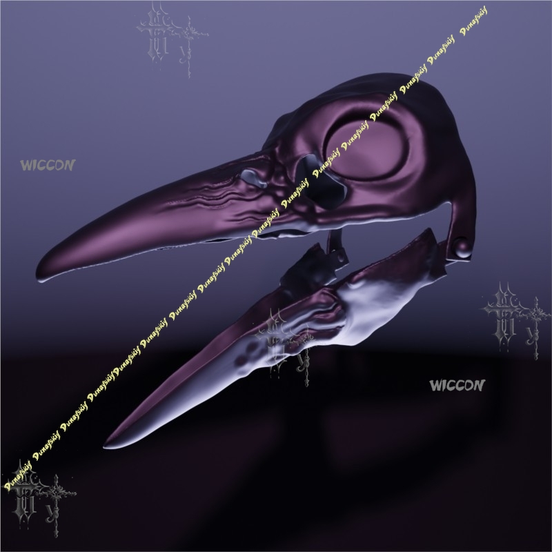 Metallic Raven Skull Plague Do - Party Games Stream recensie en prijs