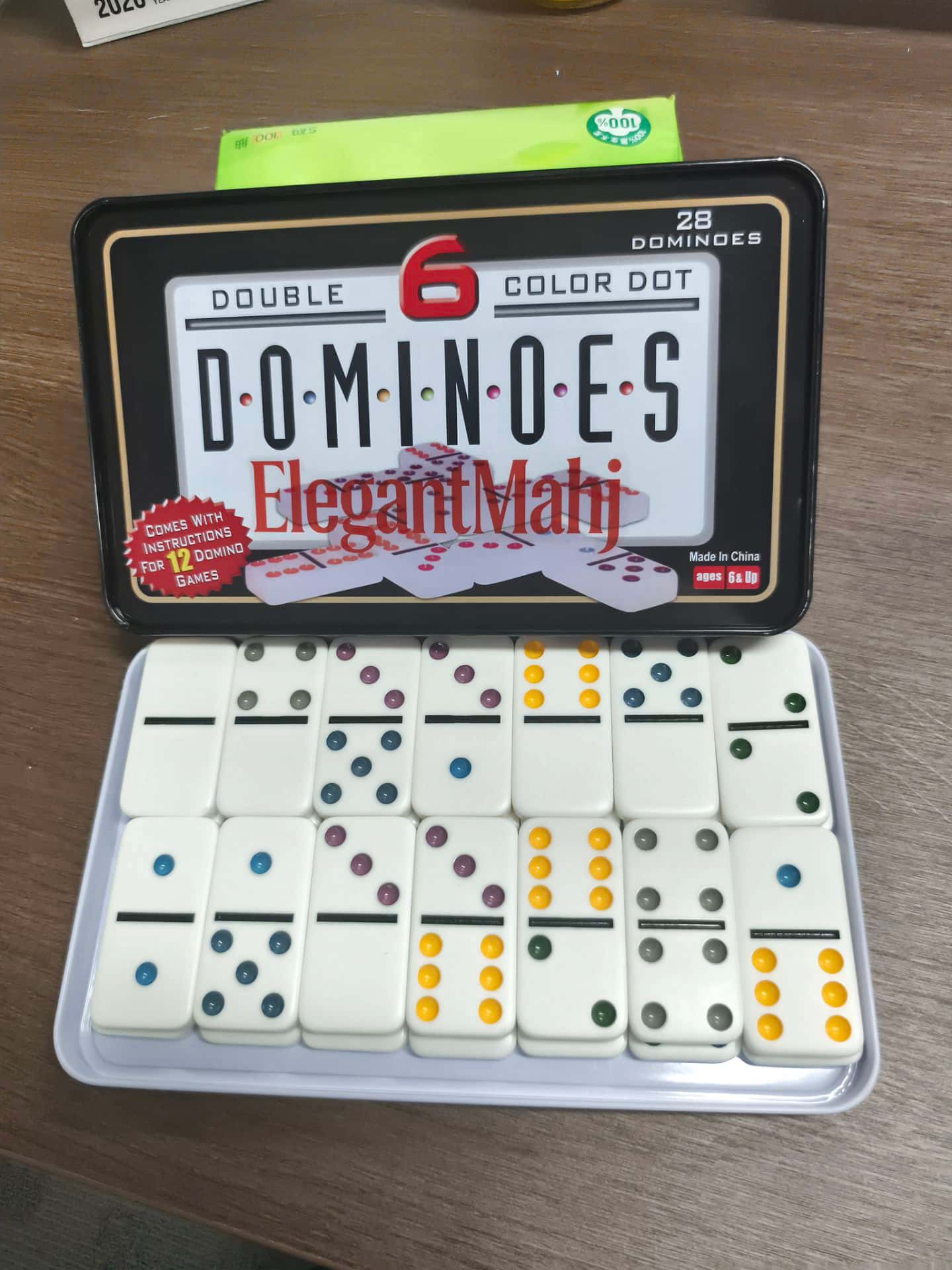 ElegantMahj Dubbele Zes Domino - Party Games Box recensie en prijs