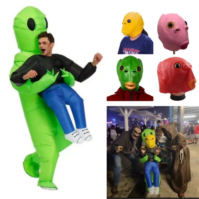 Opblaasbaar buitenaards kostuu - Party Games Adults Funny recensie en prijs