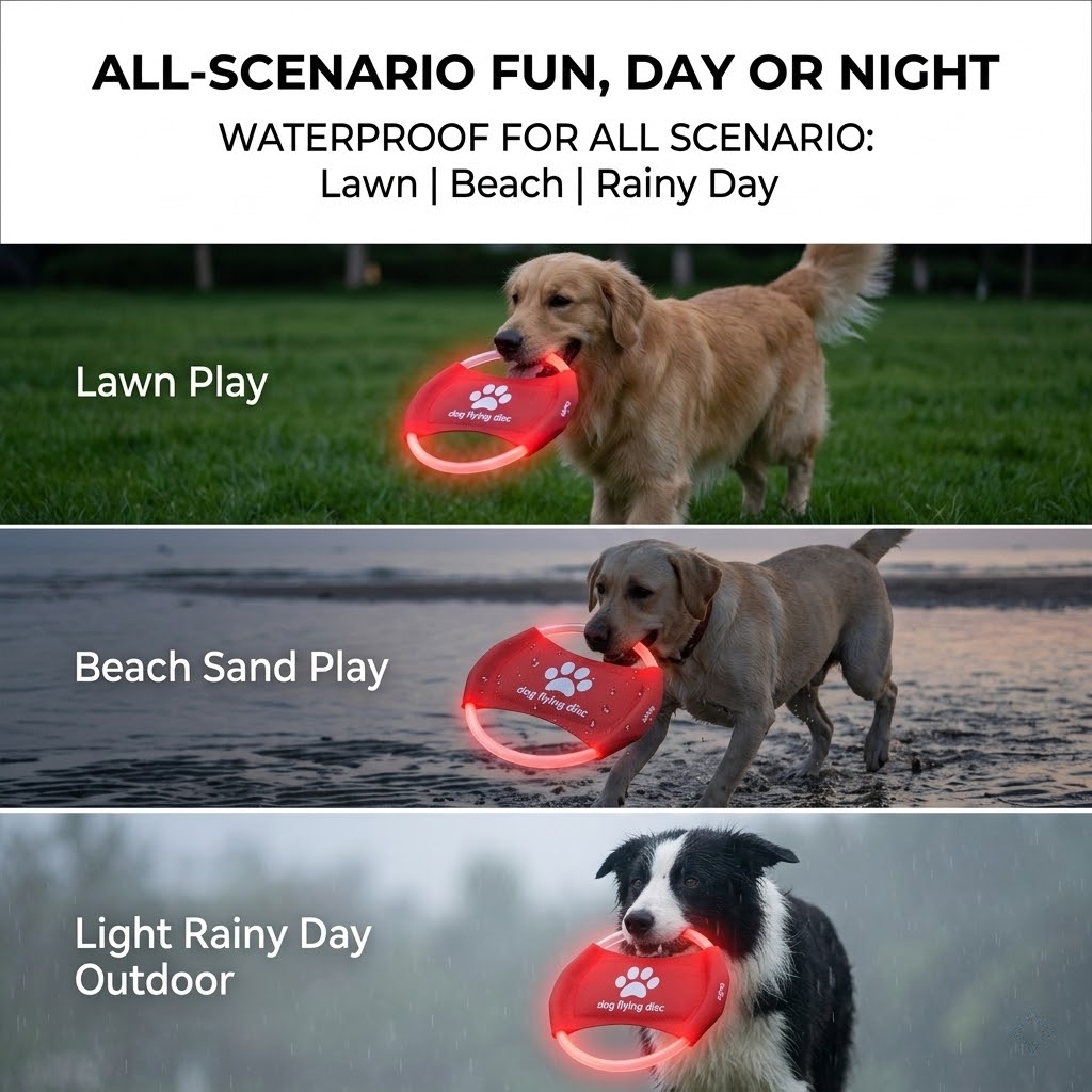 LED Glow Dog Flying Disc USB O - Frisbee Freestyle Disc recensie en prijs